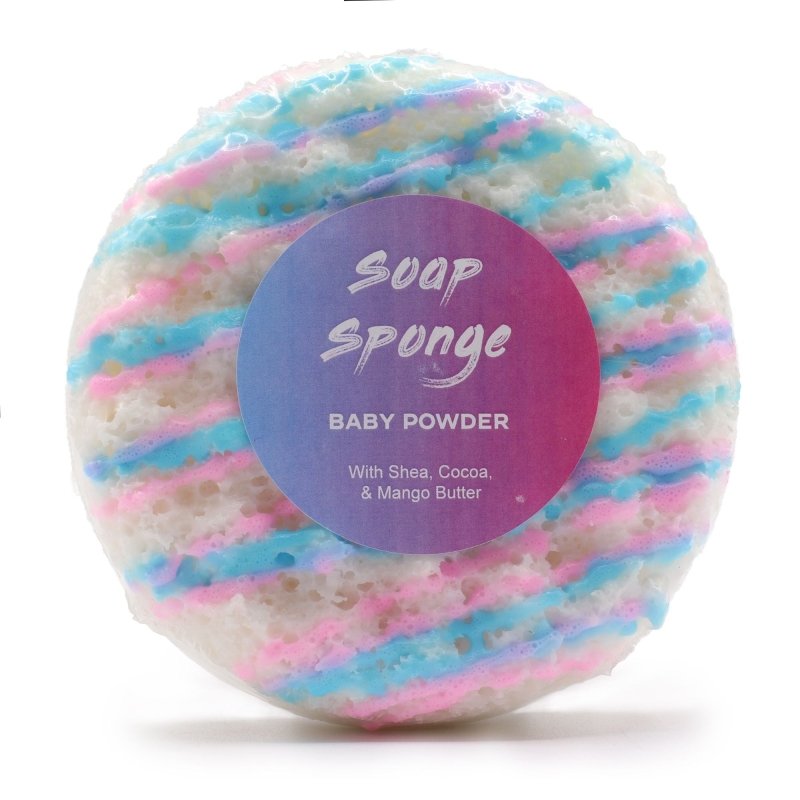 Butter Bubble Soap - Baby Powder - Butter Bubble Soap Sponges - British D'sire