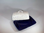 Butter Dish and Fruit Bowl Set - Blue Speckle glaze - Butter Dish Set - British D'sire