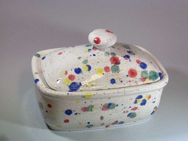 Butter Dish with Lid - Celebration Glaze - Butter Dish - British D'sire