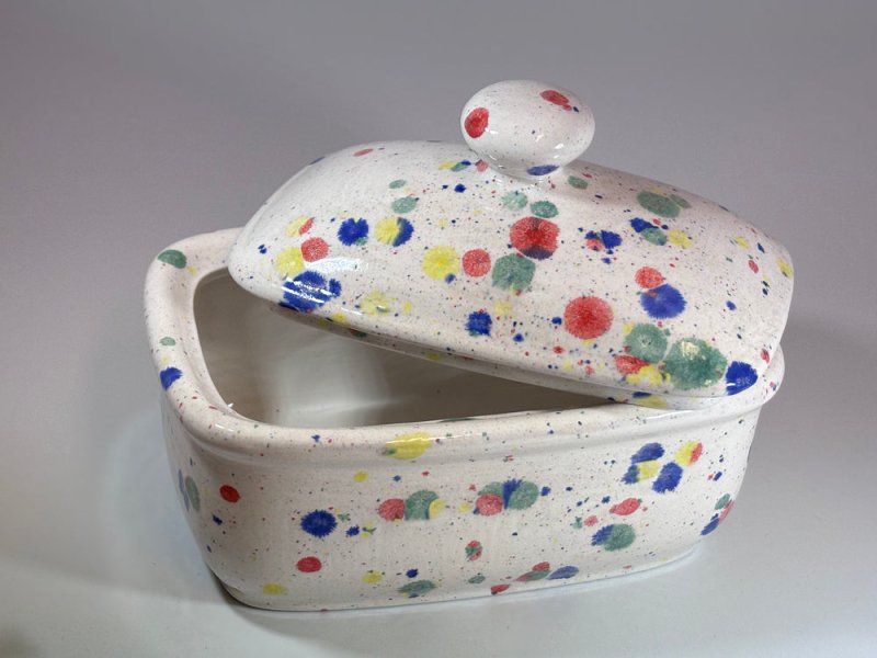 Butter Dish with Lid - Celebration Glaze - Butter Dish - British D'sire