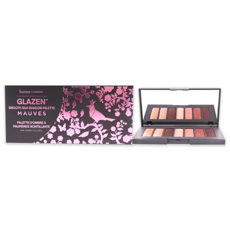 Butter London - Glazen Smooth Silk Shadow Palette - Mauves for Women - 0.35 oz Eye Shadow - Eye Shadow - British D'sire