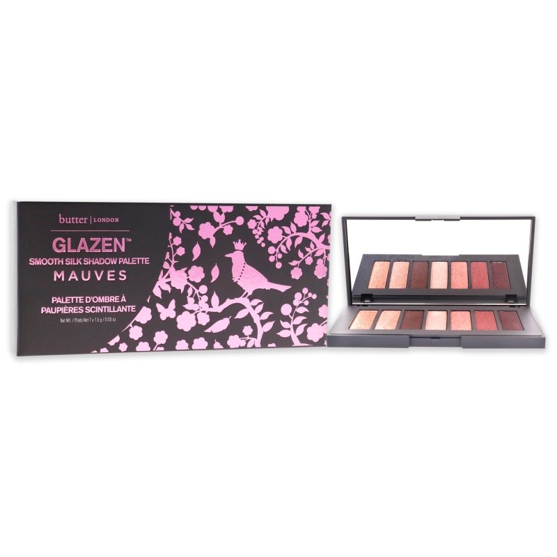 Butter London - Glazen Smooth Silk Shadow Palette - Mauves for Women - 0.35 oz Eye Shadow - Eye Shadow - British D'sire
