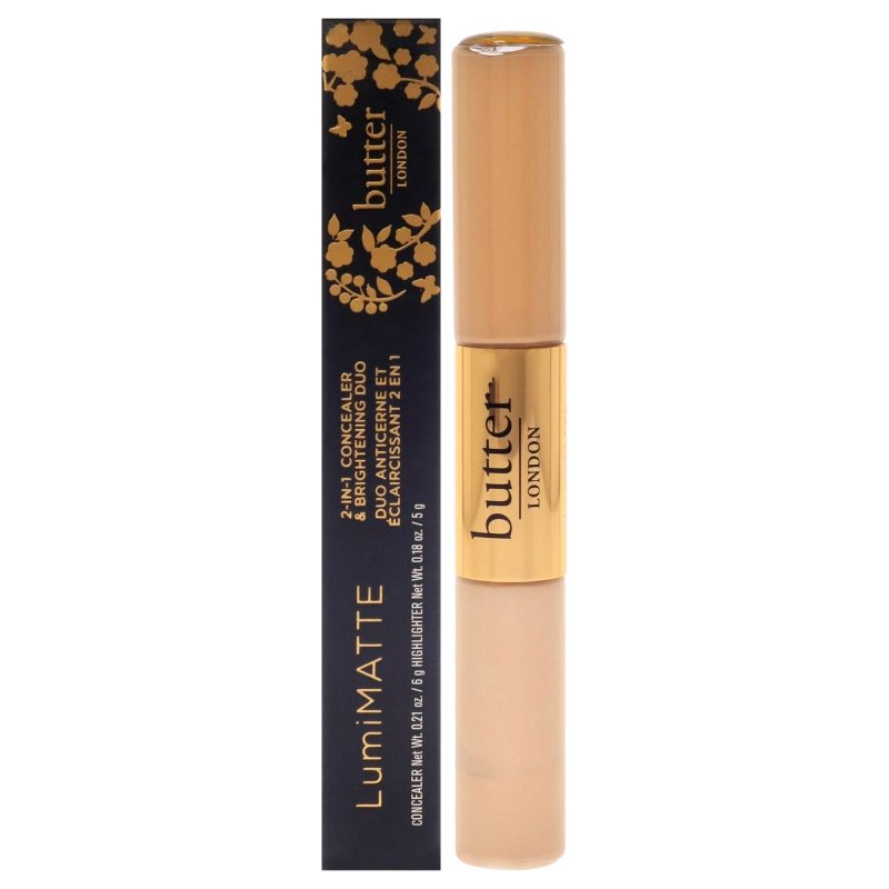 Butter London - Lumimatte 2 in 1 Concealer and Brightening Duo - Light for Women - 0.18 oz Makeup - Makeup - British D'sire Main image