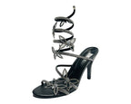 Butterfly Rhinestone Snake Anklet High Heel Sandals - Heels - British D'sire