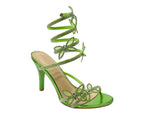 Butterfly Rhinestone Snake Anklet High Heel Sandals - Heels - British D'sire