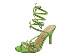 Butterfly Rhinestone Snake Anklet High Heel Sandals - Heels - British D'sire
