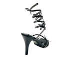 Butterfly Rhinestone Snake Anklet High Heel Sandals - Heels - British D'sire