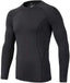 BUYKUD Kids' Boys Long Sleeve Base Layer Compression Underwear Athletic Shirt Tights Top & Bottom Set - British D'sire