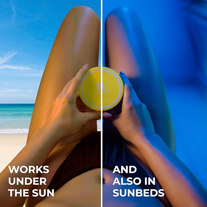 BYROKKO Shine Brown Tropical Sunbed Tanning Accelerator (190 g), Super Active Sunbed Cream for Maximum Tan, Effective in Sunbeds & Outdoor Sun, achieve a Natural Tan with Natural Ingredients - British D'sire