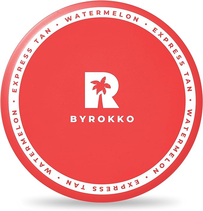 BYROKKO Shine Brown Watermelon Sunbed Cream, Sunbed Tanning Accelerator, Use it as tanning cream or tanning lotion for fast Intense Tan In Sunbeds & Outdoor Sun, 200 ml - British D'sire