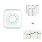 C15 Mini Student Bluetooth Inkless Photo Label Thermal Printer, Spec: Green+5 Stickers+5 Paper - British D'sire