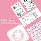 C15 Mini Student Bluetooth Inkless Photo Label Thermal Printer, Spec: Pink+5 Stickers+5 Paper+3 Color Paper - British D'sire