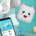 C26 Mini Portable Bluetooth Photo Label Thermal Printer, Spec: Blue+5 Paper+5 Stickers+3 Color Paper - British D'sire