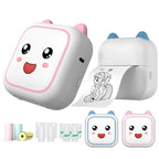 C26 Mini Portable Bluetooth Photo Label Thermal Printer, Spec: Blue+5 Paper+5 Stickers+3 Color Paper - British D'sire