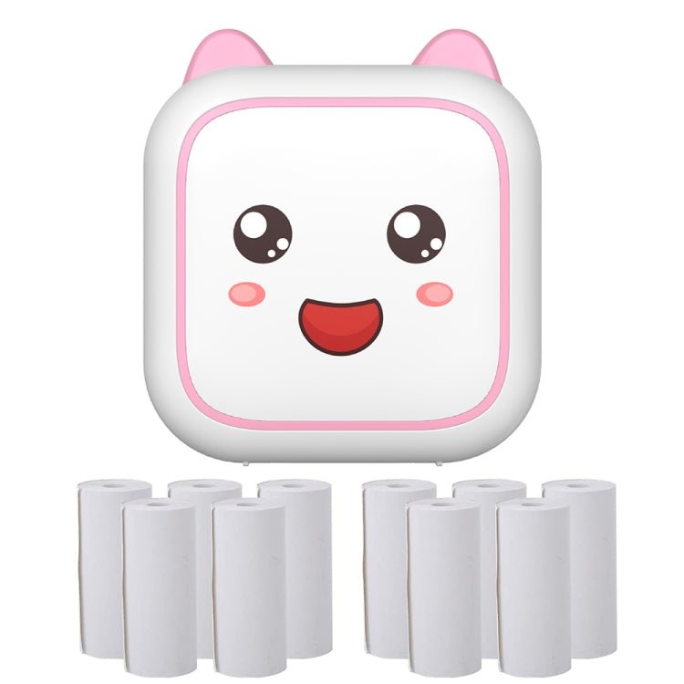 C26 Mini Portable Bluetooth Photo Label Thermal Printer, Spec: Pink+10 Paper - British D'sire Main image