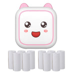 C26 Mini Portable Bluetooth Photo Label Thermal Printer, Spec: Pink+10 Paper - British D'sire