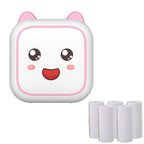 C26 Mini Portable Bluetooth Photo Label Thermal Printer, Spec: Pink+5 Paper - British D'sire