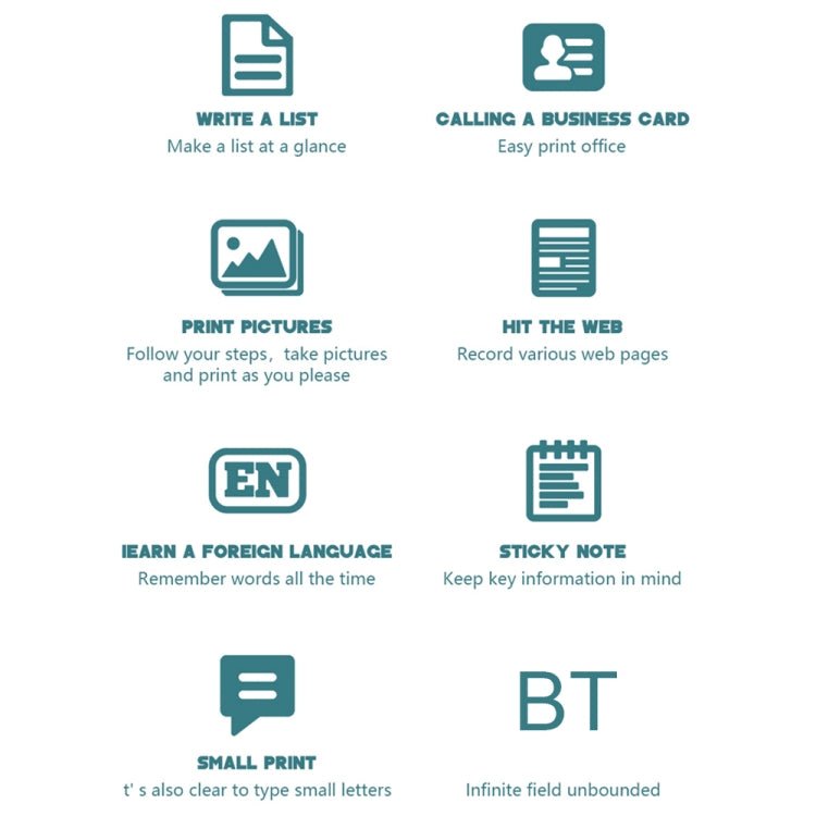 C26 Mini Portable Bluetooth Photo Label Thermal Printer, Spec: Pink+5 Stickers - British D'sire