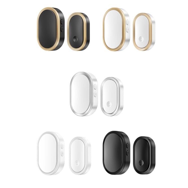 CACAZI A99 Home Smart Remote Control Doorbell Elderly Pager, Style:UK Plug(White) - British D'sire