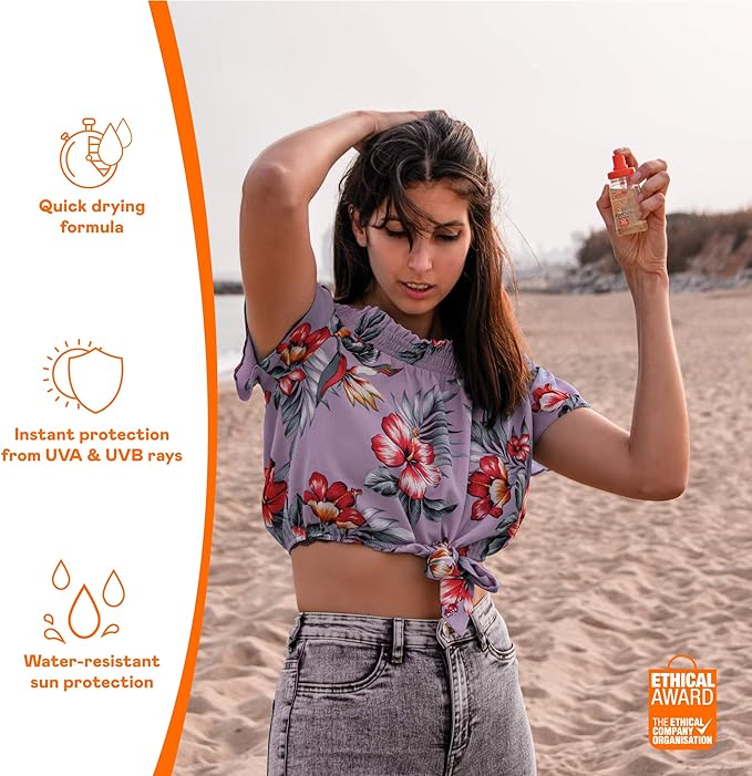 Calypso Hair & Scalp Protection Spray SPF30 Non Greasy High Protection UVA and UVB, 50ml - British D'sire