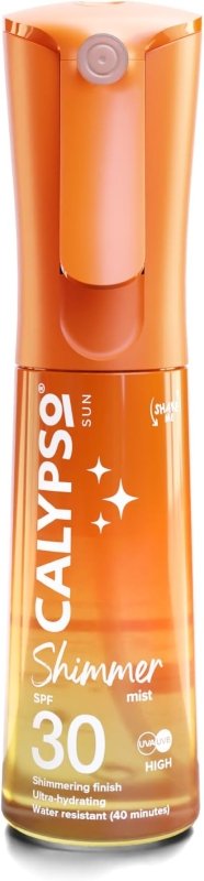 Calypso Shimmer Mist SPF30, Shimmering Finish, Protective Water Resistant Sun Spray, Non-sticky, Transparent Sunscreen, 100ml - British D'sire Main image