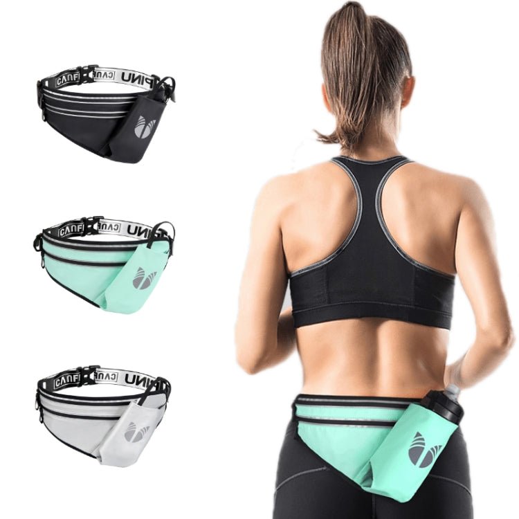 CAN FLY YIPINU Outdoor Fitness Water Bottle Mobile Phone Storage Waist Bag(Black) Secondary image