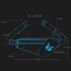 CAN FLY YIPINU Outdoor Fitness Water Bottle Mobile Phone Storage Waist Bag(Silver) - British D'sire