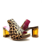 Cannes - Slip on animal print - Heel Shoe - British D'sire