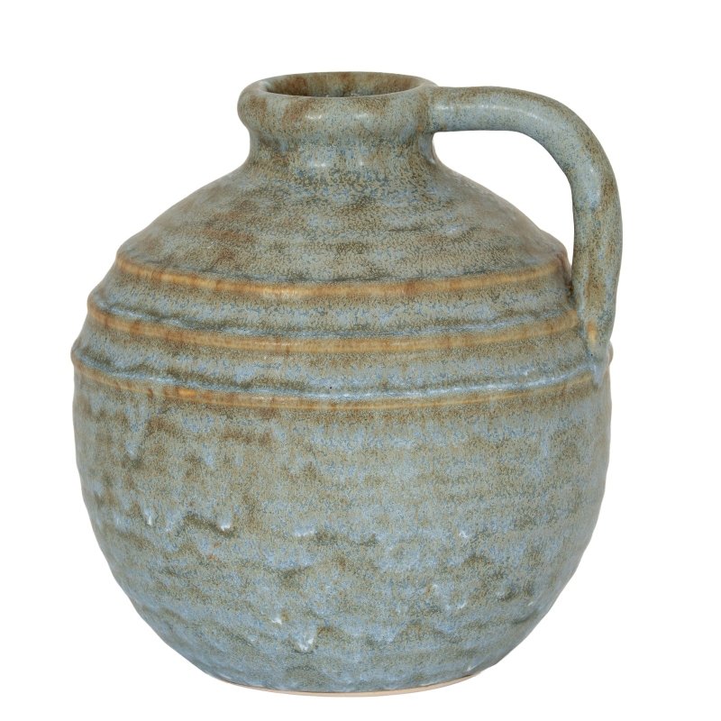 Capella Krater Large Jug Vase - White Ceramic Decorative Vase - Vases - British D'sire