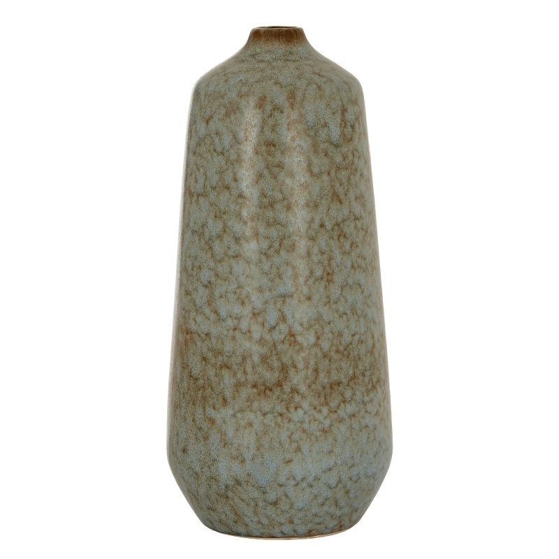 Capella Tall Bottle Vase - Emerald Green Ceramic Decorative Vase - Vases - British D'sire