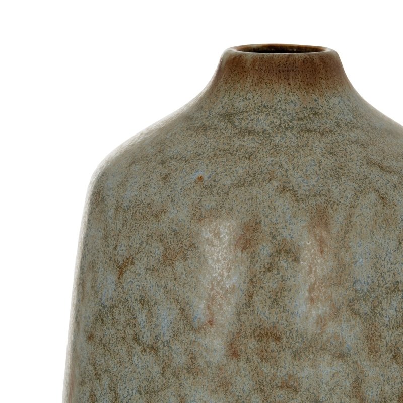 Capella Tall Bottle Vase - Emerald Green Ceramic Decorative Vase - Vases - British D'sire