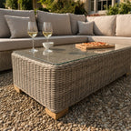 Capri Collection Outdoor Large Corner And Coffee Table Set - Outdoor Furniture - British D'sire