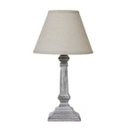 Capsa Column Table Lamp With Linen Shade - Lamps - British D'sire
