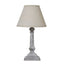 Capsa Column Table Lamp With Linen Shade - Lamps - British D'sire
