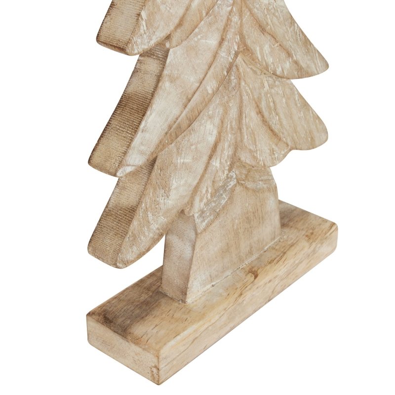 Carved Wood Christmas Tree Home Decor Ornament Decoration - Christmas Decor - British D'sire
