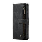 CaseMe - C30 PU + TPU Multifunctional Horizontal Flip Leather Case with Holder & Card Slot & Wallet & Zipper Pocket For iPhone 8 Plus & 7 Plus & 6 Plus(Black) - British D'sire