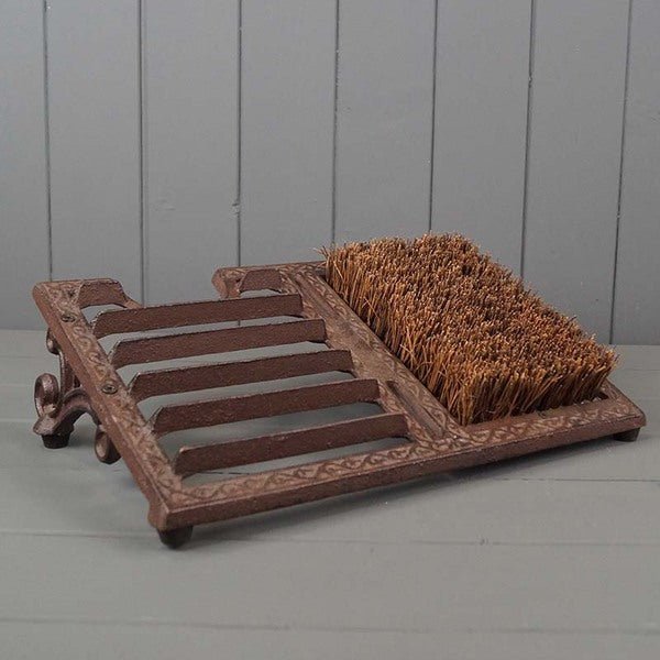 Cast Iron Boot Scraper 'N' Brush 34.5X23X10.5 - Boot Cleaner - British D'sire