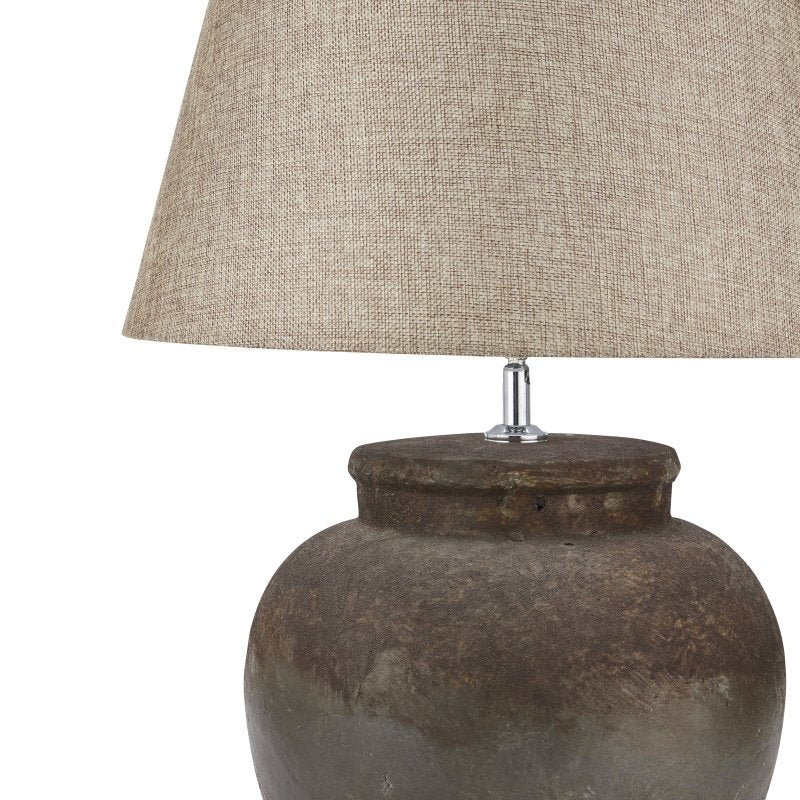 Castello Aged Stone Ceramic Table Lamp - Lamps - British D'sire