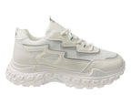 Casual Chunky Sole Lace Up Trainers - Trainers - British D'sire