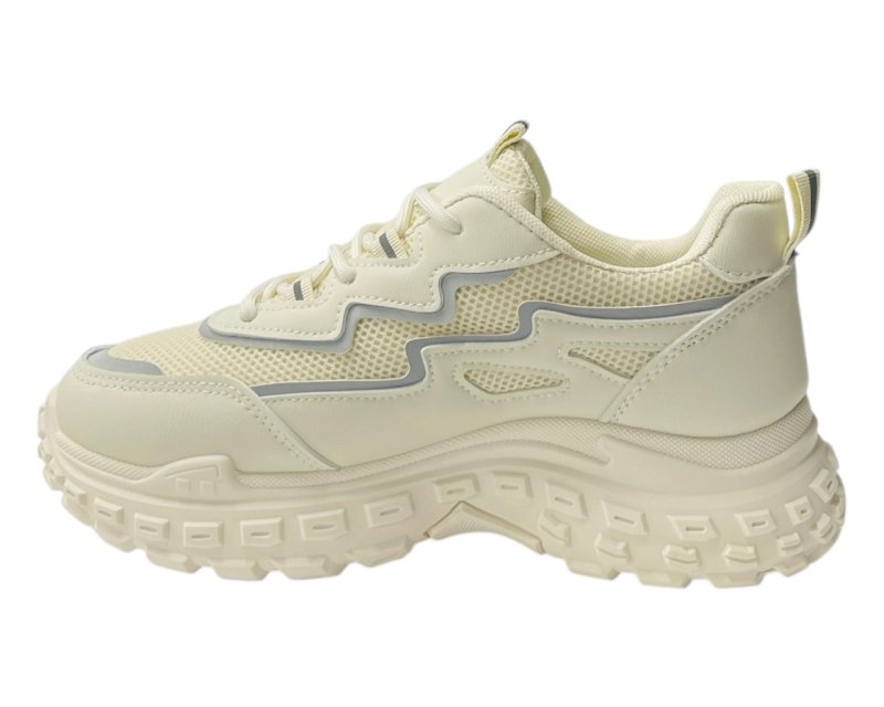 Casual Chunky Sole Lace Up Trainers - Trainers - British D'sire