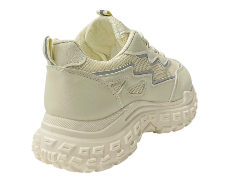 Casual Chunky Sole Lace Up Trainers - Trainers - British D'sire