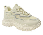 Casual Chunky Sole Lace Up Trainers - Trainers - British D'sire