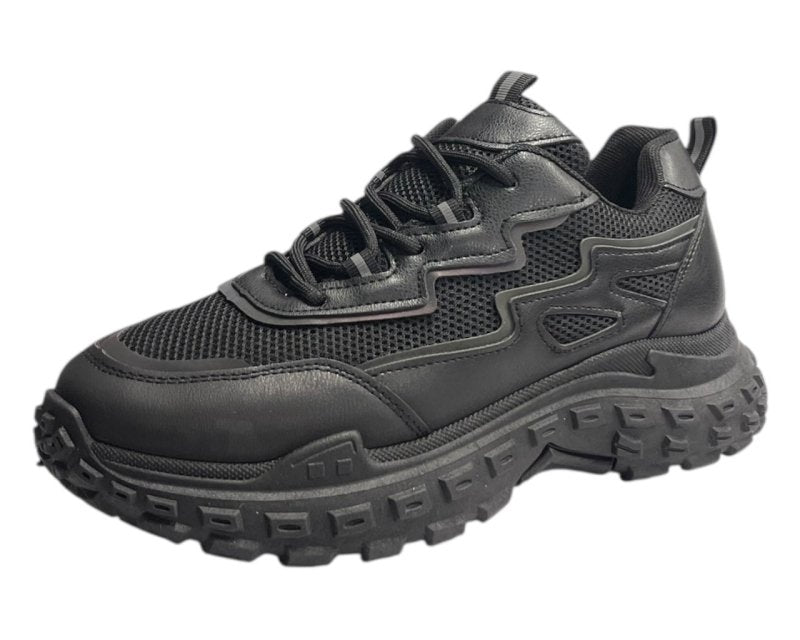 Casual Chunky Sole Lace Up Trainers - Trainers - British D'sire