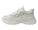 Casual Chunky Sole Lace Up Trainers - Trainers - British D'sire