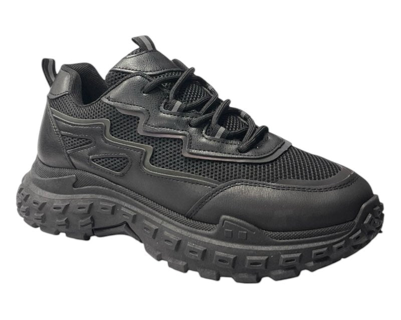 Casual Chunky Sole Lace Up Trainers - Trainers - British D'sire
