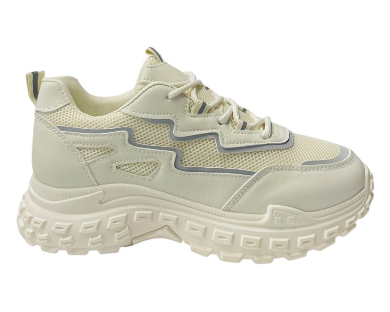 Casual Chunky Sole Lace Up Trainers - Trainers - British D'sire