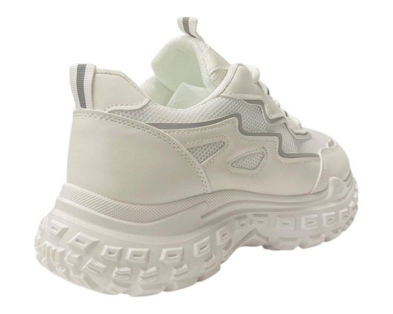 Casual Chunky Sole Lace Up Trainers - Trainers - British D'sire