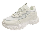 Casual Chunky Sole Lace Up Trainers - Trainers - British D'sire