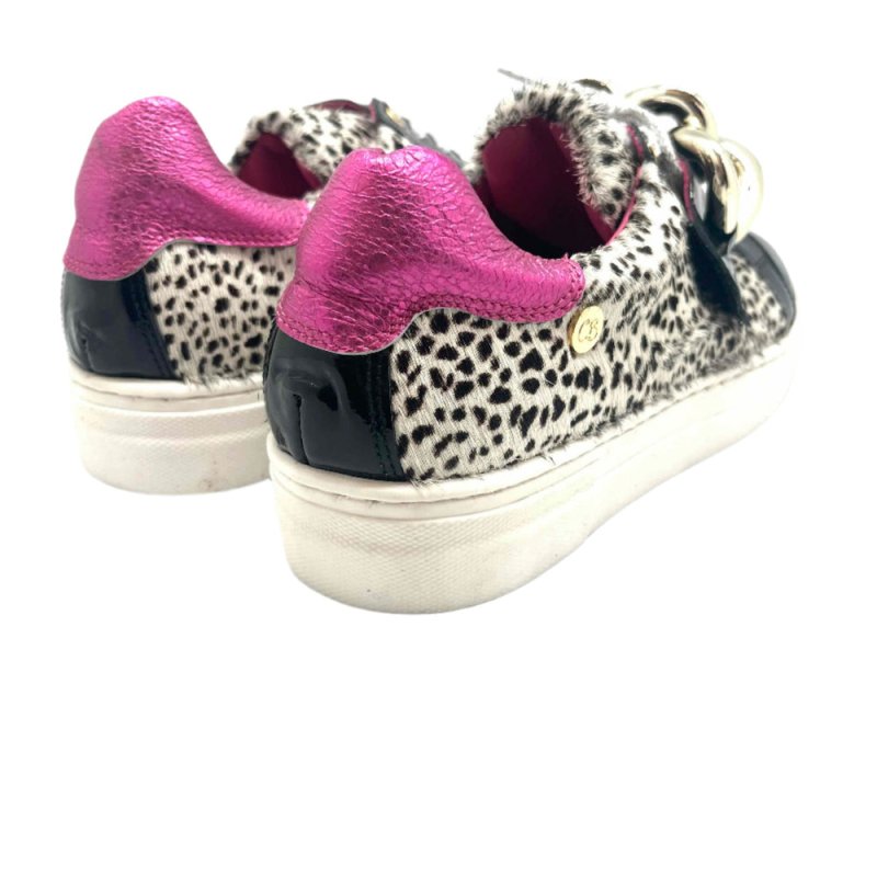 Cello - Cheetah black - fuchsia sneaker - Sneaker - British D'sire