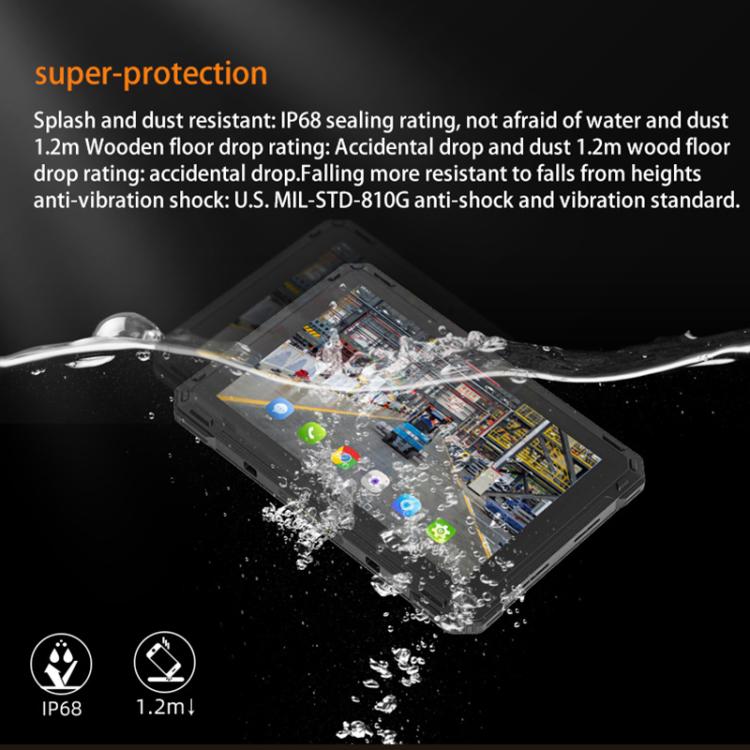 CENAVA A88ST IP68 Rugged Tablet PC, 4GB+64GB, 8 inch Android 11 MTK6771 Octa Core, 4G Network, US Plug - British D'sire